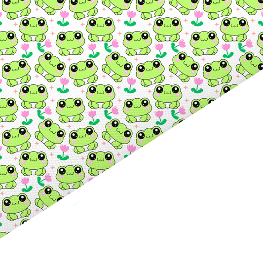 Frog Canvas And Felt Backed Fabric - SKU H12