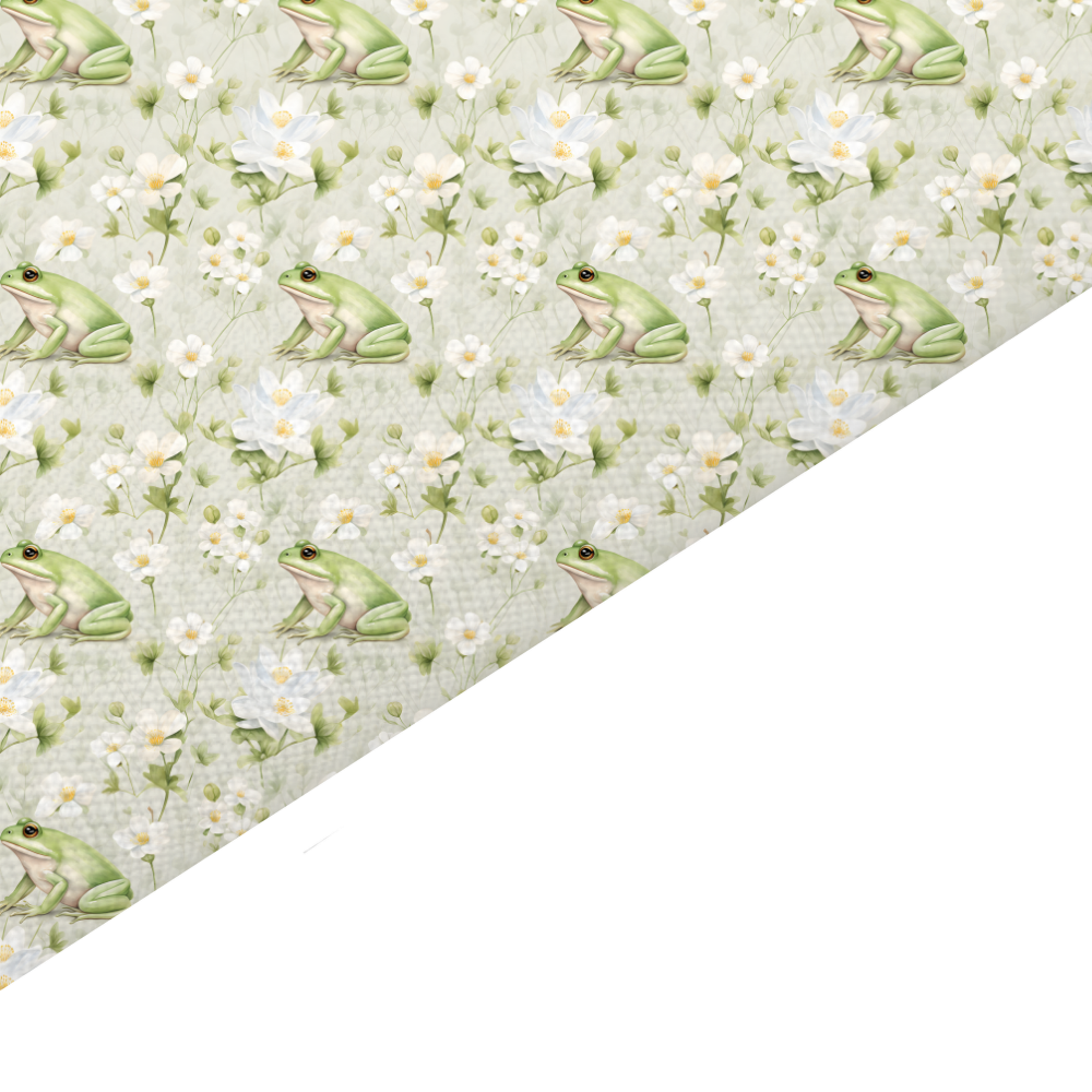 Frog Canvas And Felt Backed Fabric - SKU H10