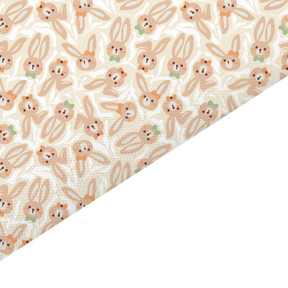 Bunny Canvas And Felt Backed Fabric - SKU H29