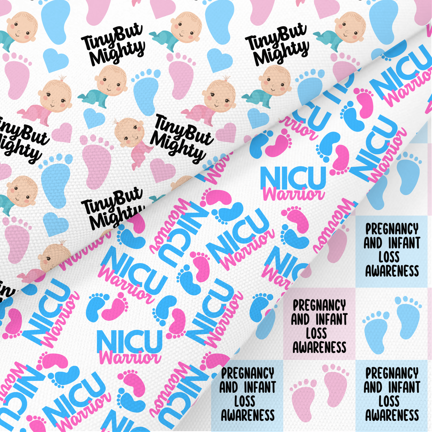 NICU Awareness Printed Fabric