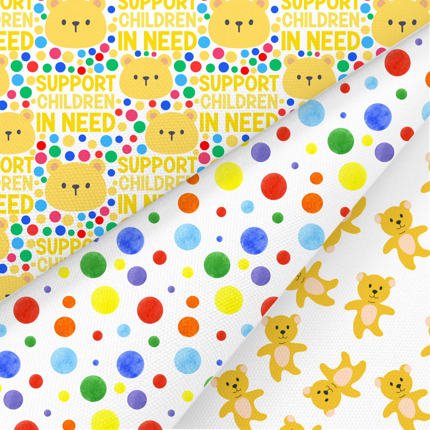 Children In Need Printed Fabric