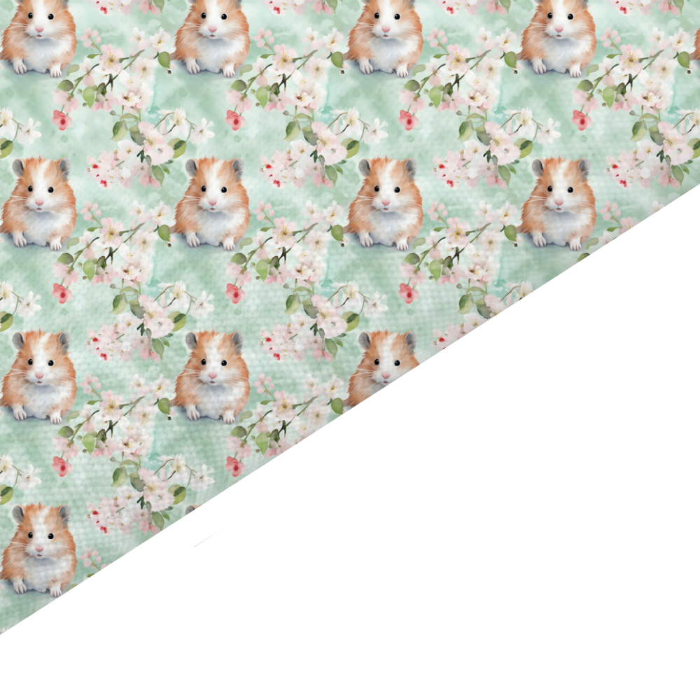 Hamster Canvas And Felt Backed Fabric - SKU H44