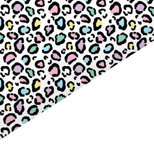 Leopard Print Canvas And Felt Backed Fabric - SKU H87