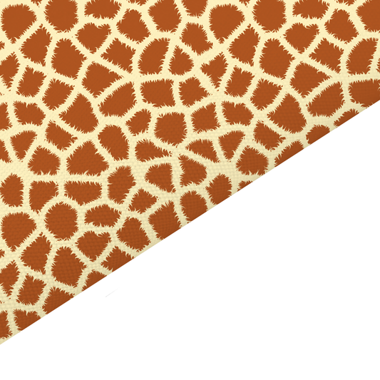 Giraffe Print Canvas And Felt Backed Fabric - SKU H89