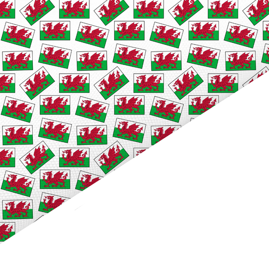 Wales Flag Canvas And Felt Backed Fabric - SKU H93