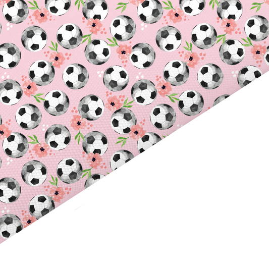 Football Canvas And Felt Backed Fabric - SKU I32