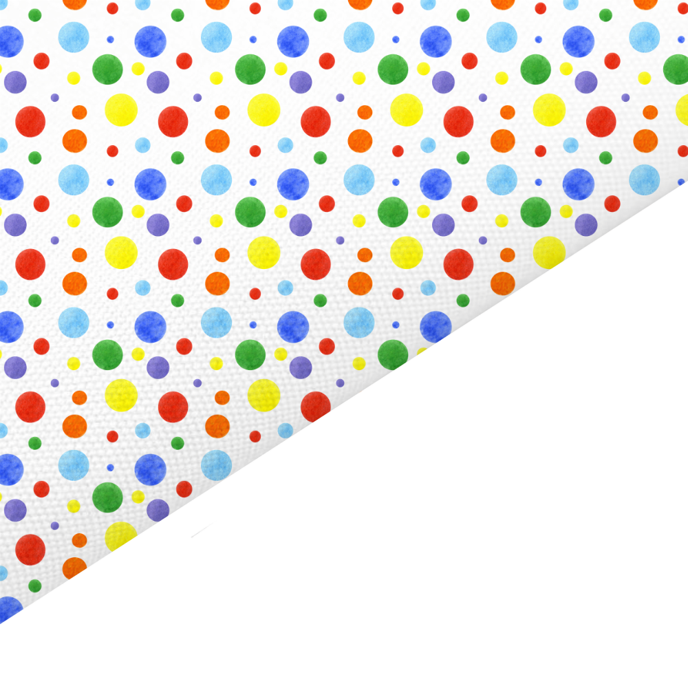 Children In Need Spots Canvas And Felt Backed Fabric - SKU I8