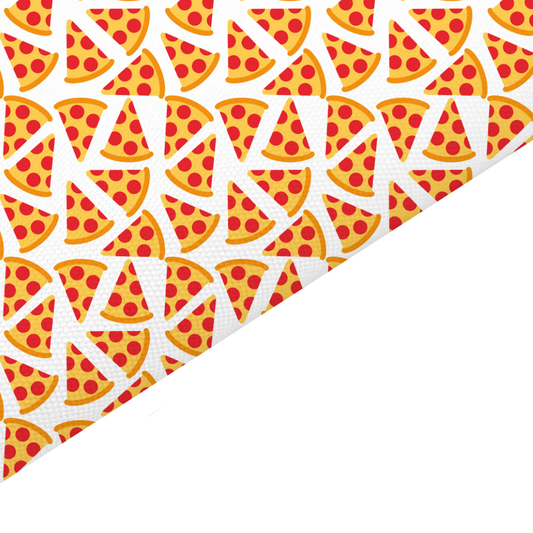 Pizza Canvas And Felt Backed Fabric - SKU J65