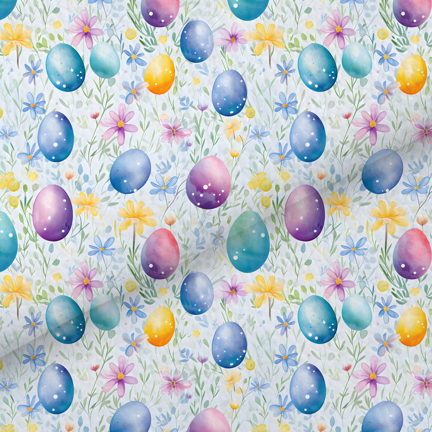Watercolour Blue Eggs Leatherette