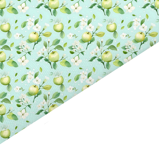 Floral Apple Canvas And Felt Backed Fabric - SKU K41