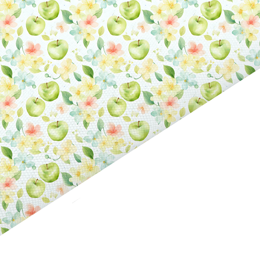 Floral Apple Canvas And Felt Backed Fabric - SKU K35