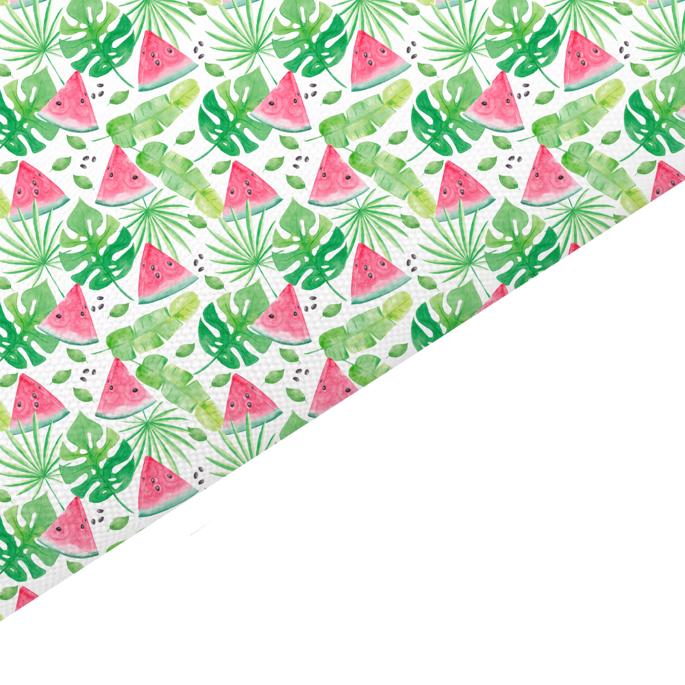 Watermelon Canvas And Felt Backed Fabric - SKU K28