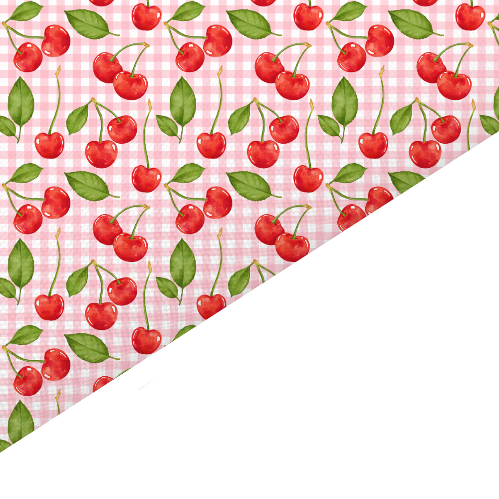 Cherry Canvas And Felt Backed Fabric - SKU K25