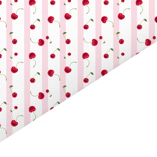 Cherry Canvas And Felt Backed Fabric - SKU K23