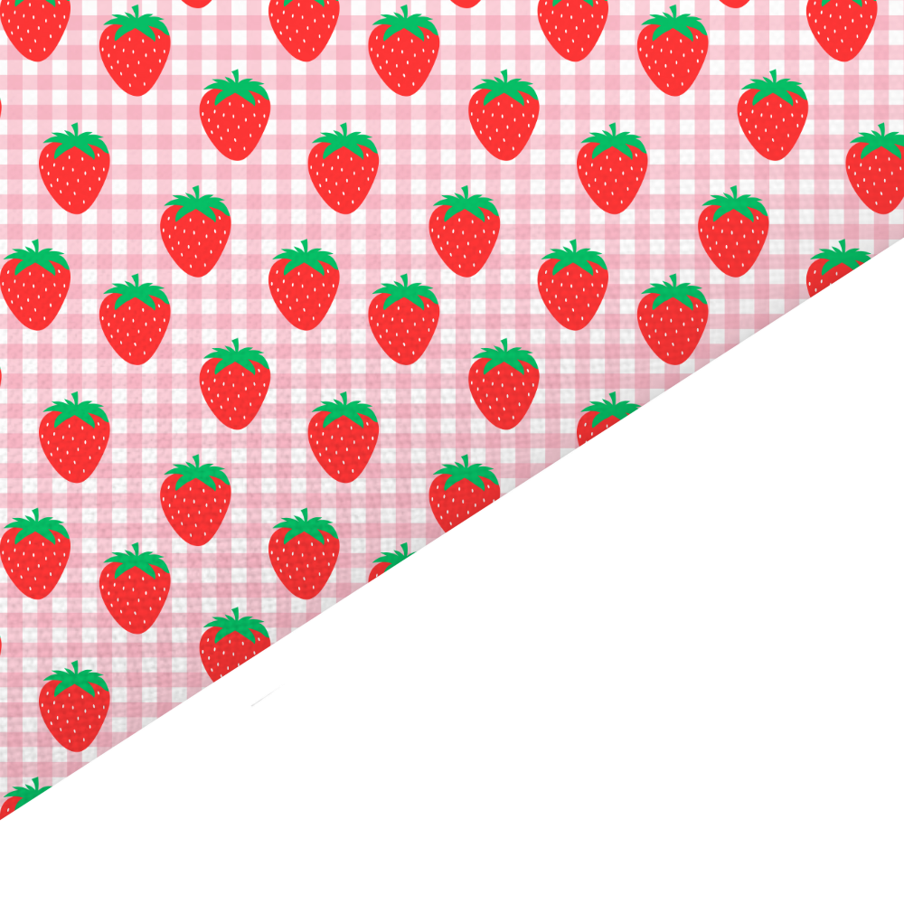 Strawberry Canvas And Felt Backed Fabric - SKU K22