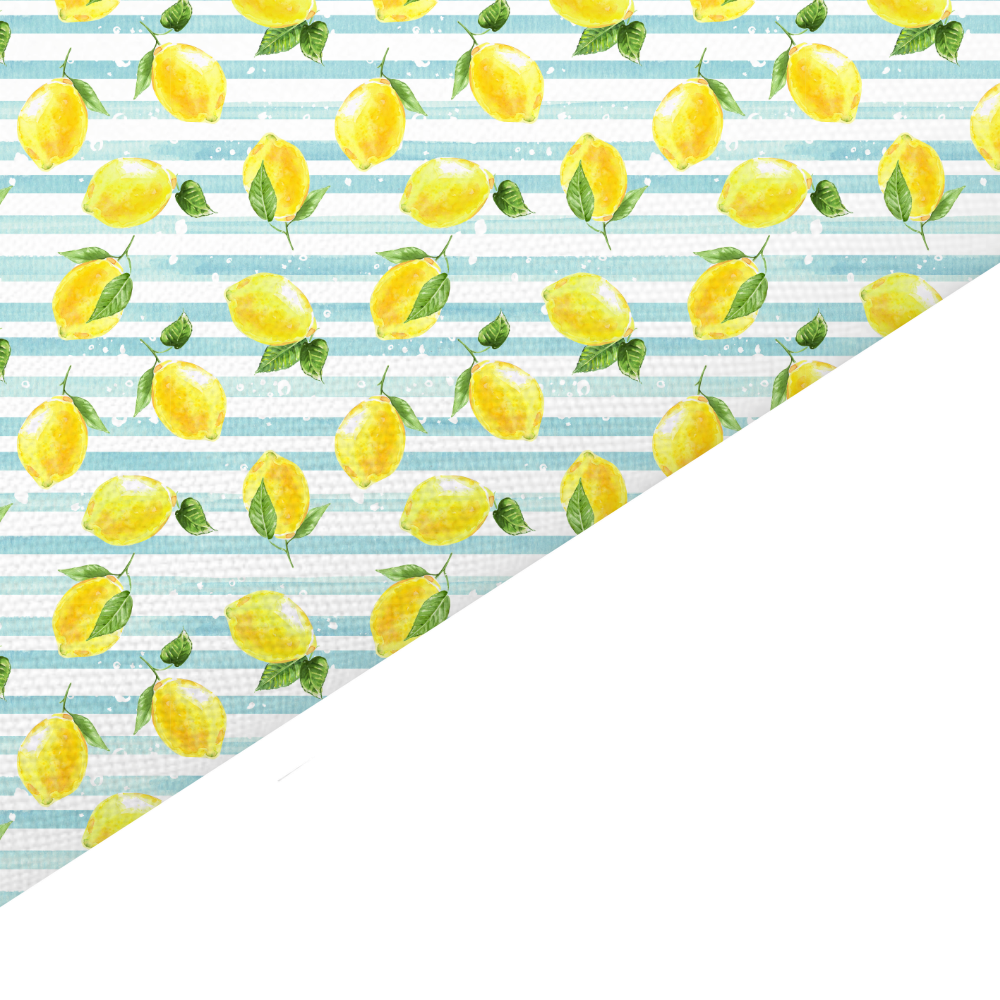 Lemon Canvas And Felt Backed Fabric - SKU K20