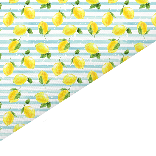 Lemon Canvas And Felt Backed Fabric - SKU K20