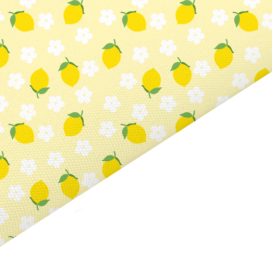 Lemon Canvas And Felt Backed Fabric - SKU K5