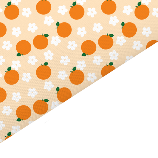 Orange Canvas And Felt Backed Fabric - SKU K2