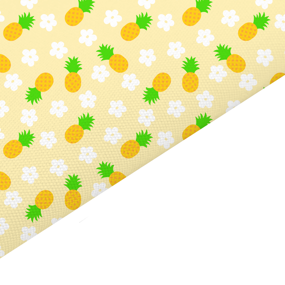 Pineapple Canvas And Felt Backed Fabric - SKU J98