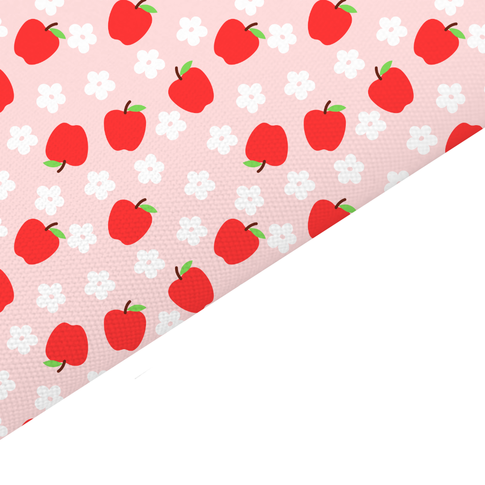 Red Apple Canvas And Felt Backed Fabric - SKU J97