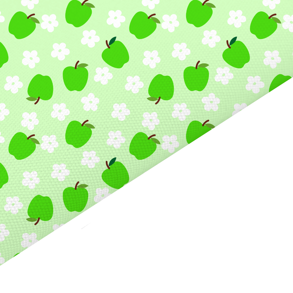 Green Apple Canvas And Felt Backed Fabric - SKU J93