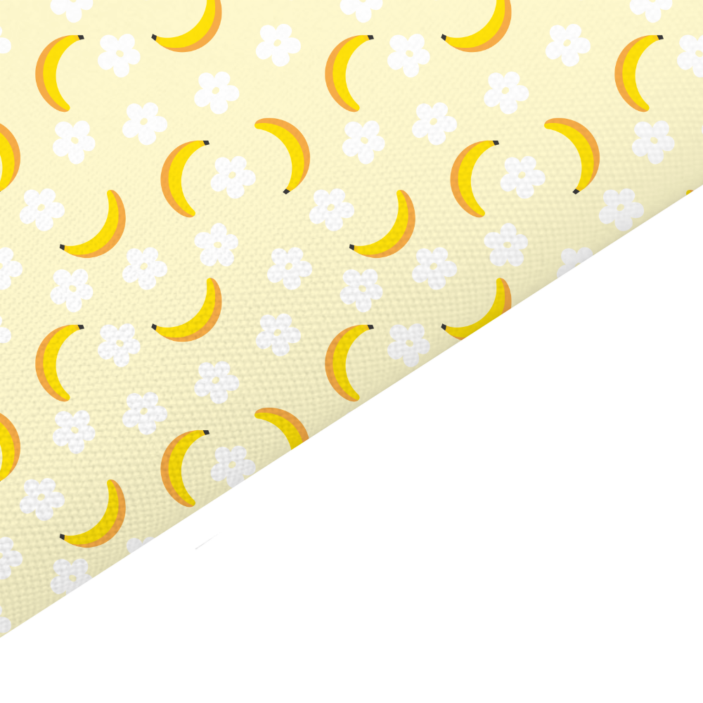 Banana Canvas And Felt Backed Fabric - SKU J91