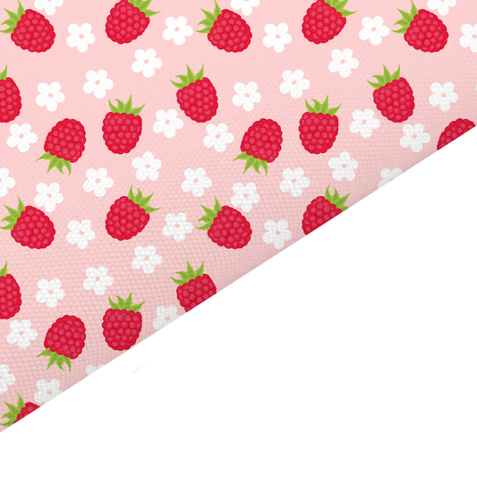 Red Raspberry Canvas And Felt Backed Fabric - SKU J90