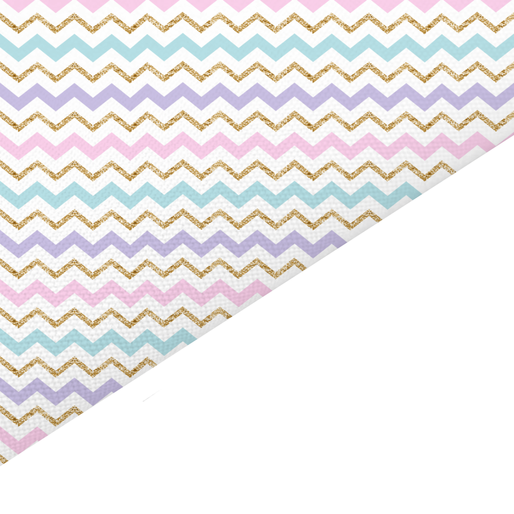 Zig Zag Canvas And Felt Backed Fabric - SKU K51