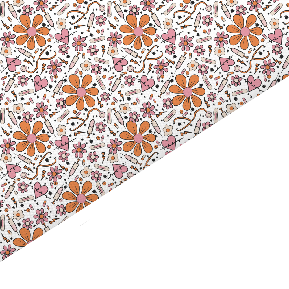 Nurse Canvas And Felt Backed Fabric - SKU K45