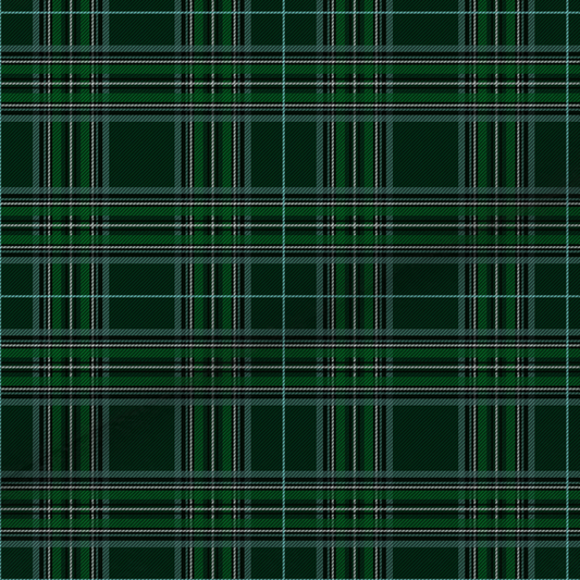 Green Tartan Leatherette