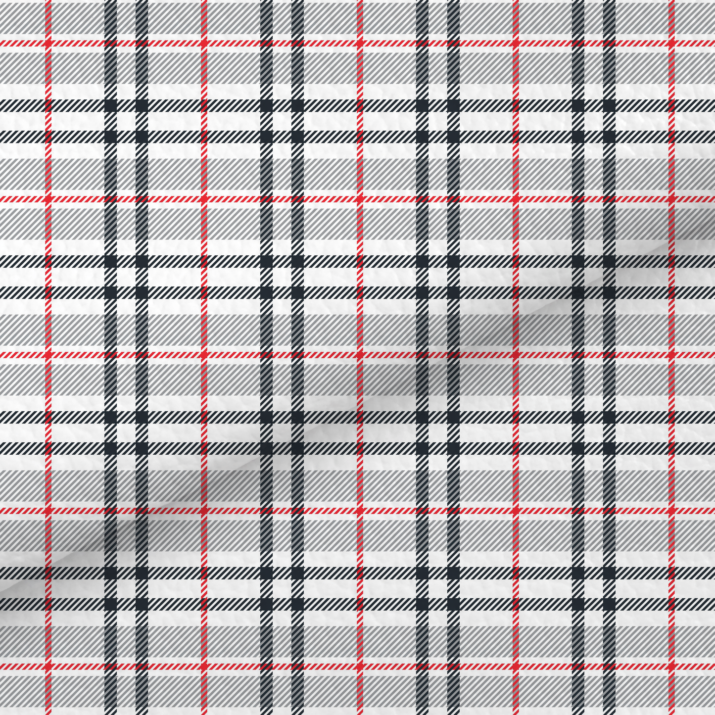 Grey Tartan Leatherette