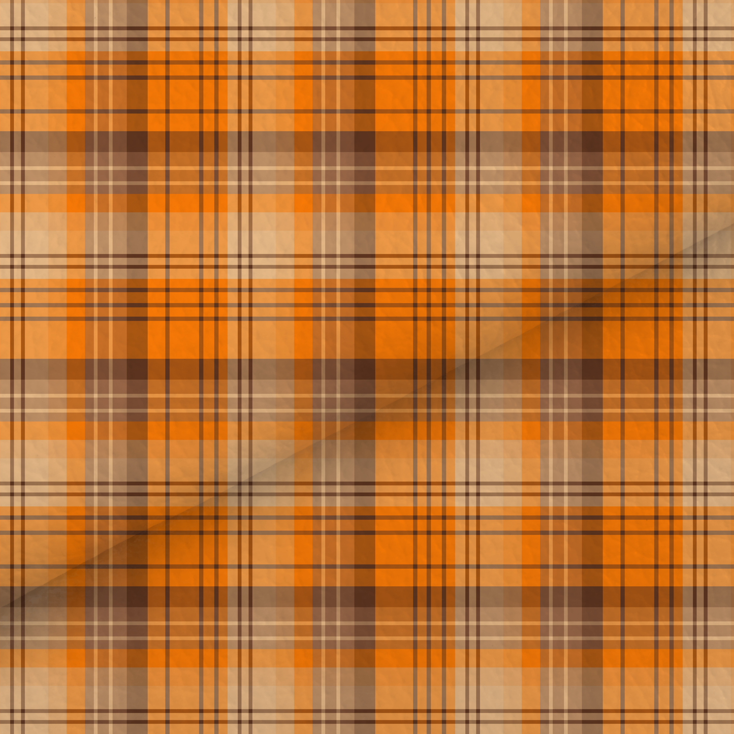 Orange Tartan Leatherette