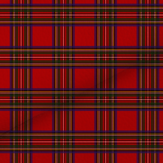 Red Tartan Leatherette