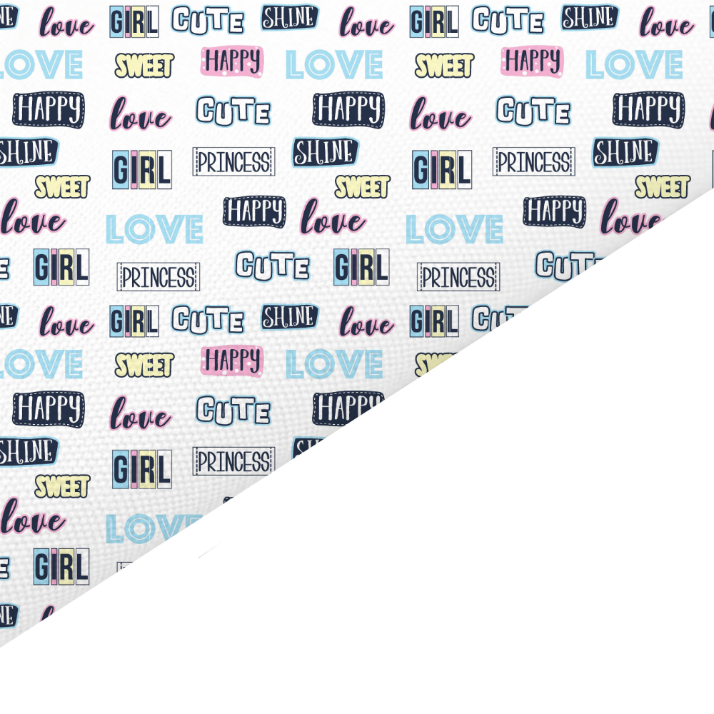 Love Canvas And Felt Backed Fabric - SKU K65