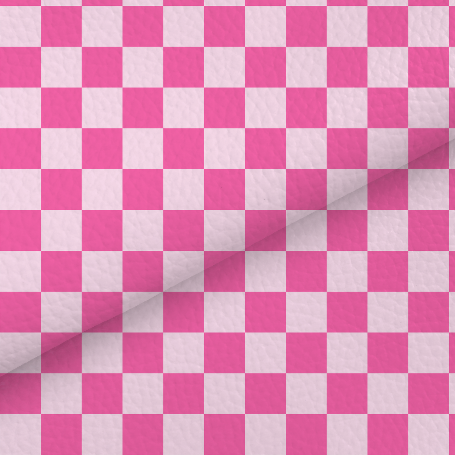 Pink Checkers Leatherette