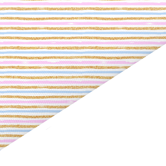 Mixed Stripes Canvas And Felt Backed Fabric - SKU L26