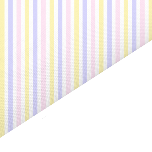 Mixed Stripes Canvas And Felt Backed Fabric - SKU L23