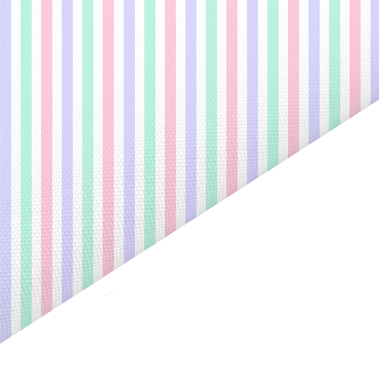 Mixed Stripes Canvas And Felt Backed Fabric - SKU L22