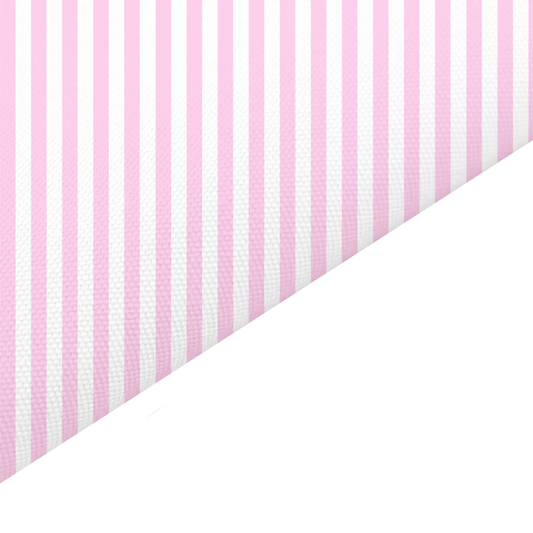 Pink Pastel Stripes Canvas And Felt Backed Fabric - SKU L16