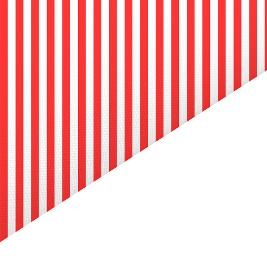 Red Stripes Canvas And Felt Backed Fabric - SKU L31