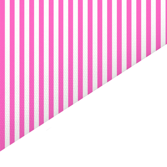 Pink Stripes Canvas And Felt Backed Fabric - SKU L11