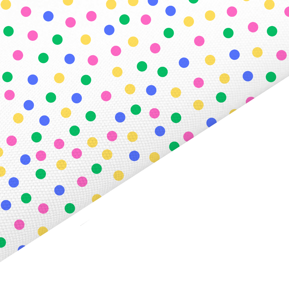 Mixed Dots Canvas And Felt Backed Fabric - SKU L2