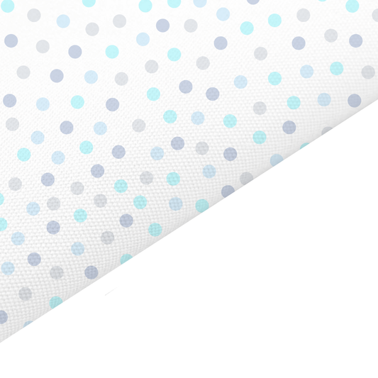 Mixed Dots Canvas And Felt Backed Fabric - SKU K100