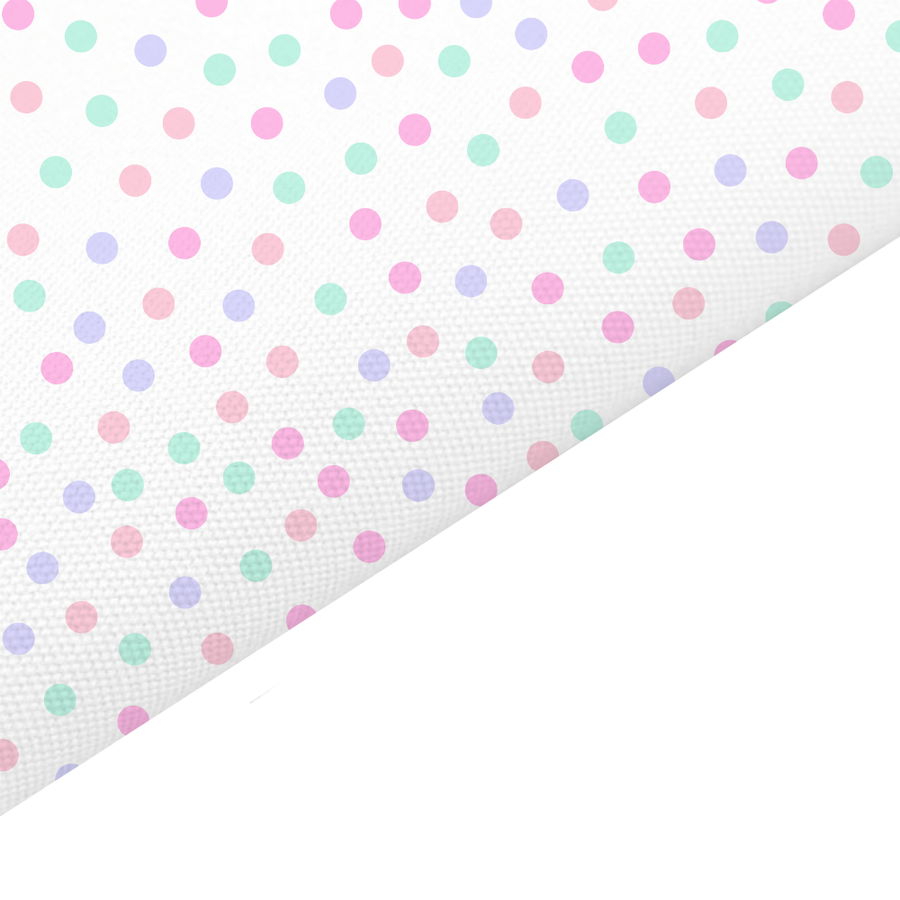 Mixed Dots Canvas And Felt Backed Fabric - SKU K99