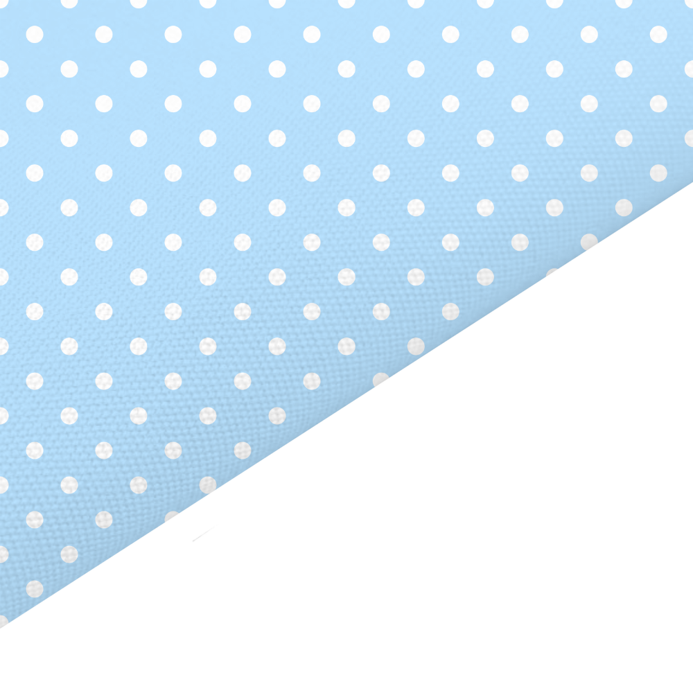 Blue Pastel Dots Canvas And Felt Backed Fabric - SKU K98