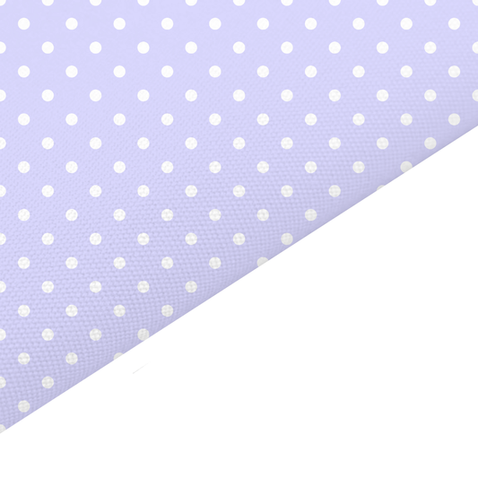 Purple Pastel Dots Canvas And Felt Backed Fabric - SKU K97