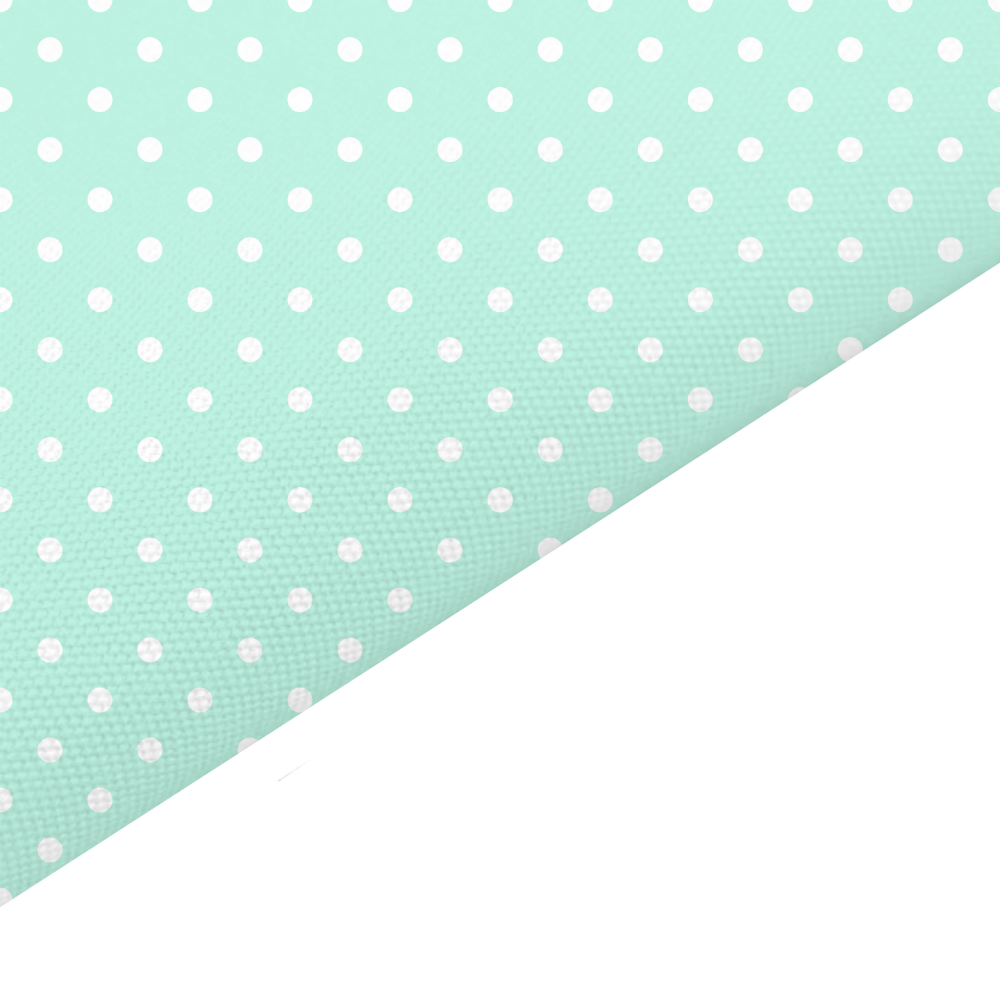 Mint Pastel Dots Canvas And Felt Backed Fabric - SKU K96