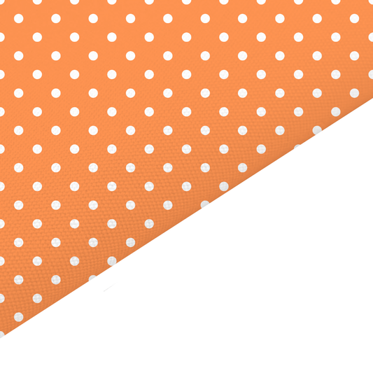 Orange Dots Canvas And Felt Backed Fabric - SKU K91