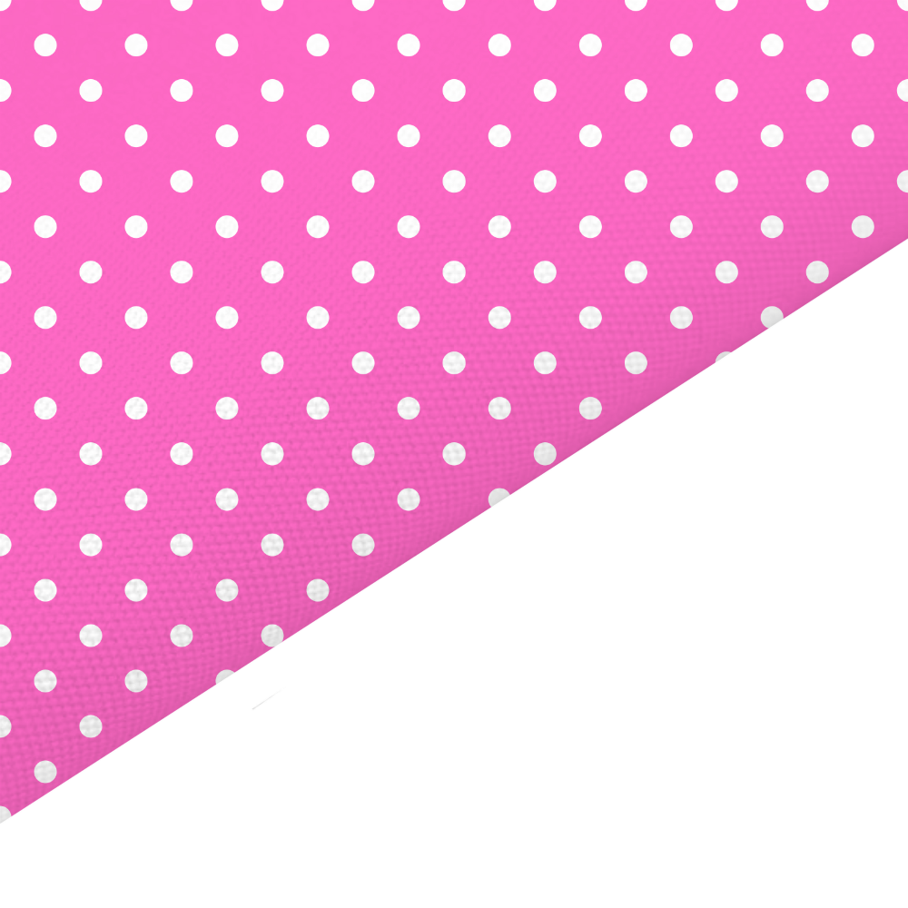 Pink Dots Canvas And Felt Backed Fabric - SKU K89